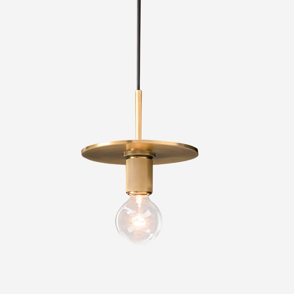Glass Shade Brass Pendant Light For Kitchen Or Dining
